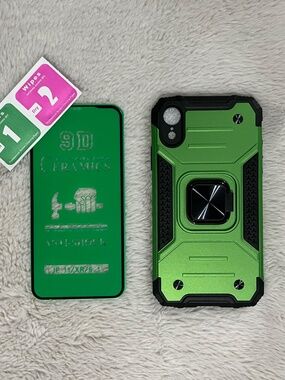 iPhone XR Phone Case With Kickstand & Screen Protector